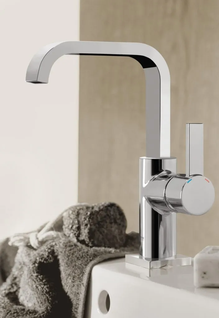 A Grohe Allure tap, super chic and nice, but carries a very nice price tag as well