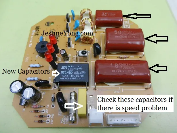 Panasonic ceiling fan capacitors