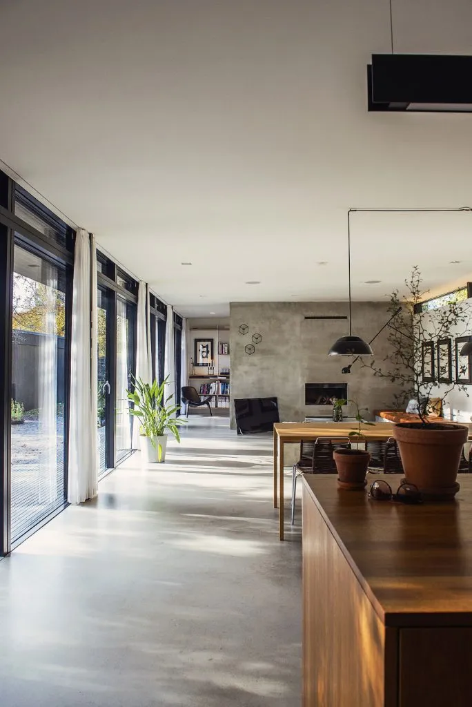 An example of concrete floor in a home