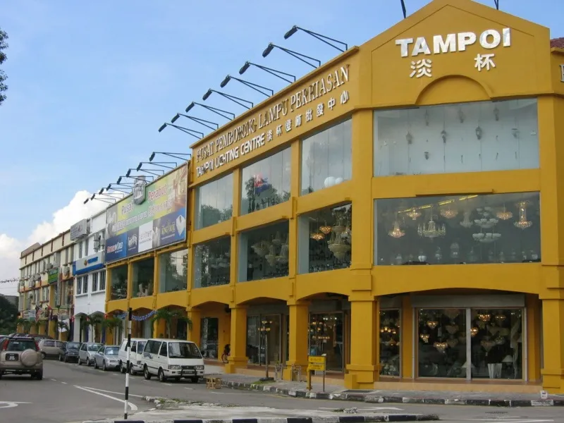 Look at this mega store, you can browse lights and see how they look like until your mustache grows out.