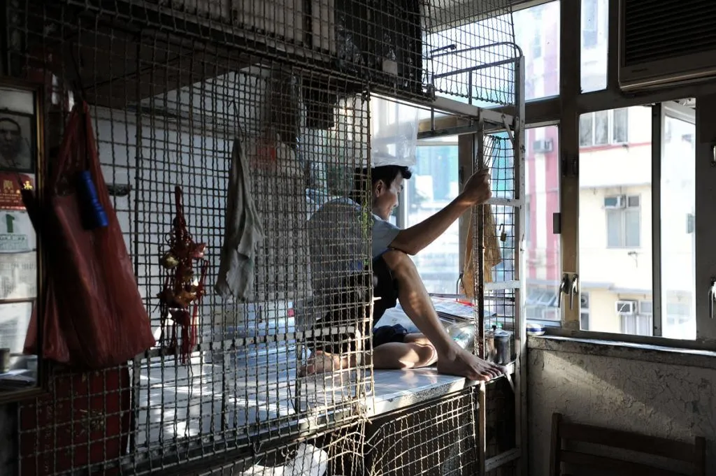 No one should have to live like this. These Hong Kongers are living in squalid conditions, like animals in a cage.