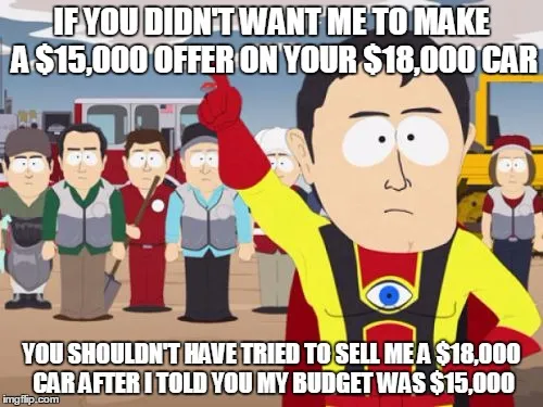 Upselling bullshit