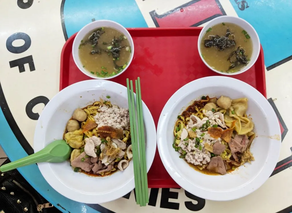 Of course we ordered 2 bowls! Husbands and wives can share weal and woe, but no one should have to share Tai Hwa Pork Noodle.