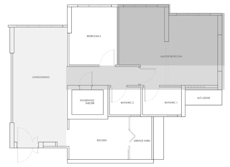 Eclipse-themed space usage, while maintaining a clean BTO home design