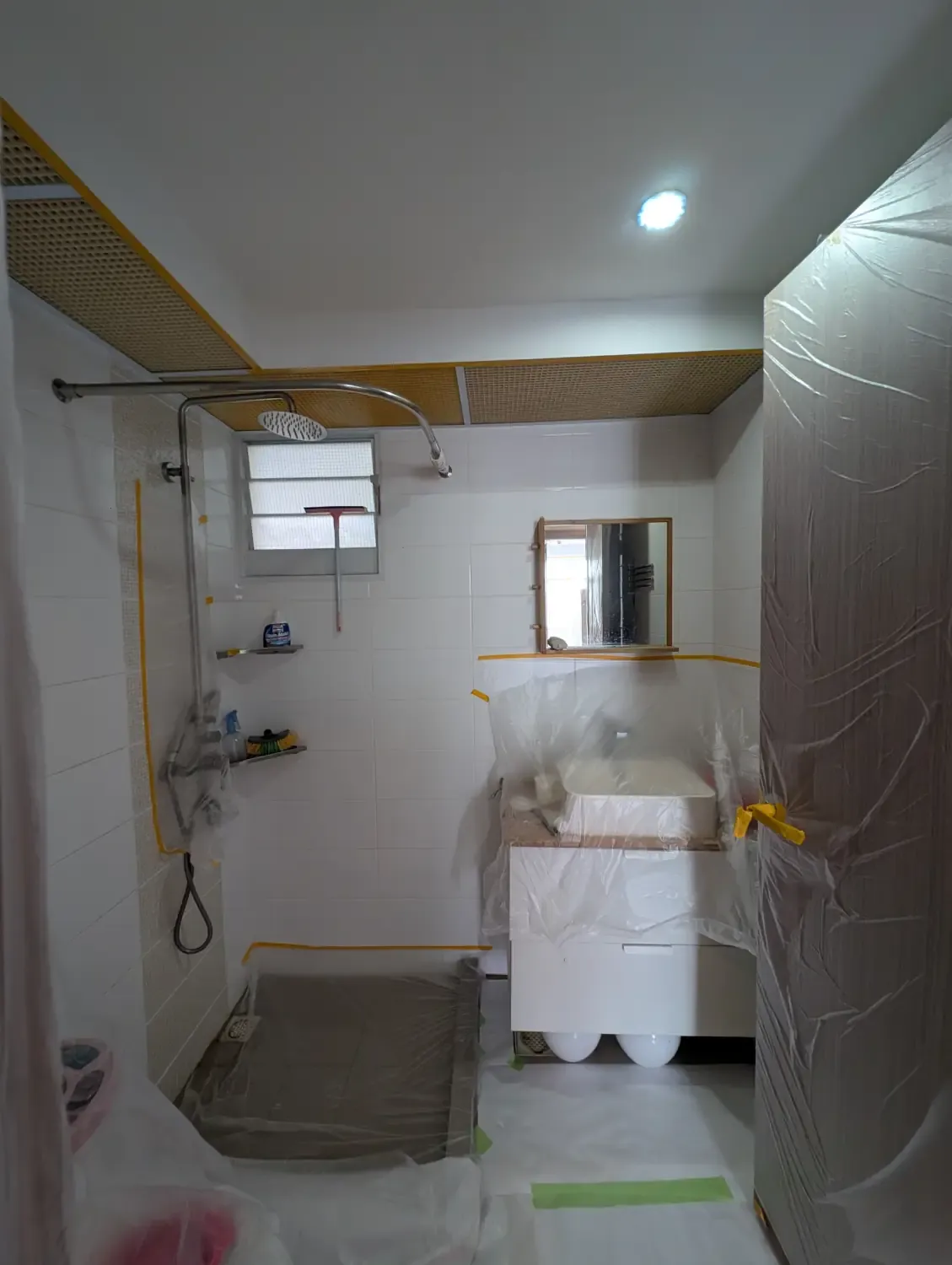 Even the toilets are covered