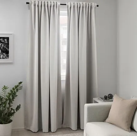 Ikea’s blackout curtains actually look pretty good.